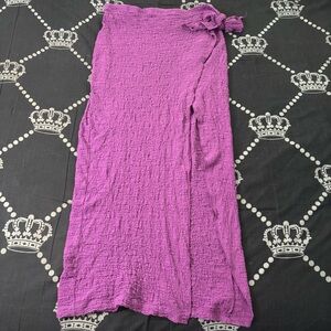 Elegant Purple Women's Wrap Skirt
